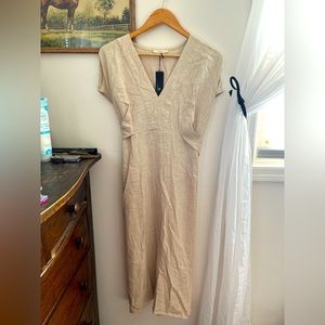 Le Lis linen blend dress NWT size Lg